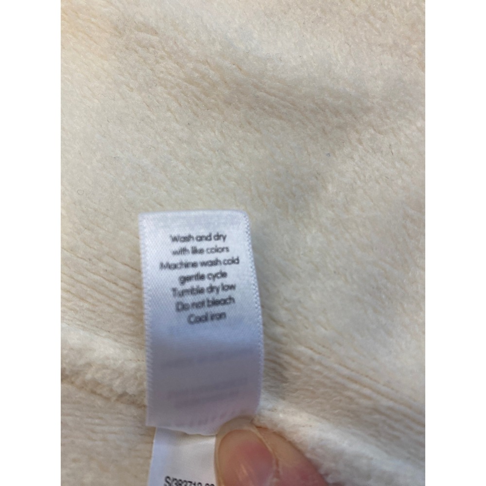 Athleta Wrap Cardigan Sweater Oatmeal Heather Cream XL Open Front Yoga Pilates - Picture 7 of 7